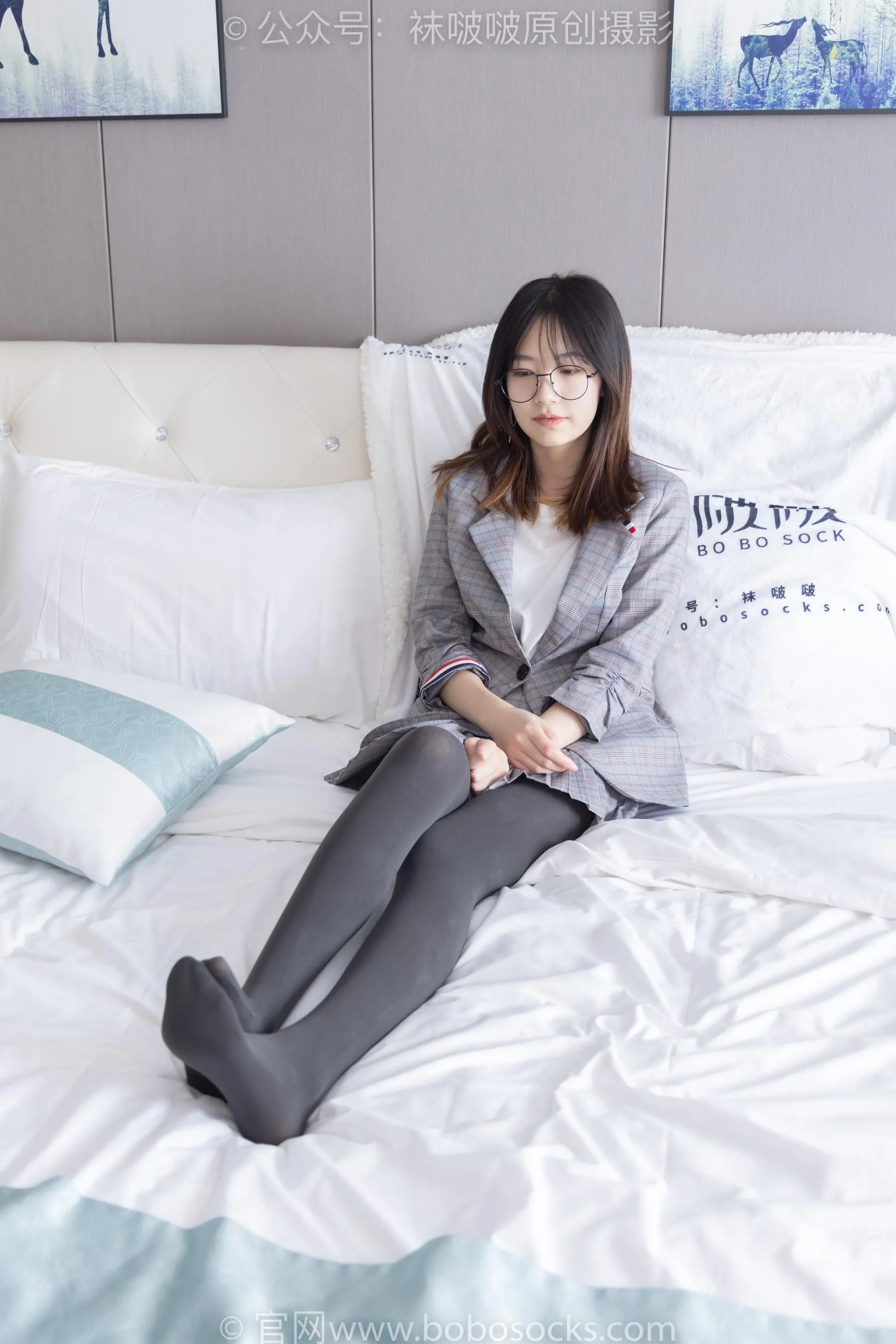 [BoBoSocks袜啵啵]NO.210 小甜豆-皮鞋、厚灰丝、ol装[23] [53P]插图5